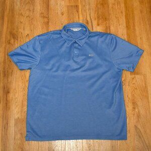 Black‎ Clover Blue Polo Shirt Sz XL
